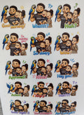 Personalized cartoon stickers