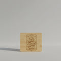 A rectangular bamboo cutting board with rounded corners, featuring a brown engraved illustration of a bulldog wearing a chef's hat and the text 'IF ONLY THIS BOARD COULD Talk IT'D Complain'.