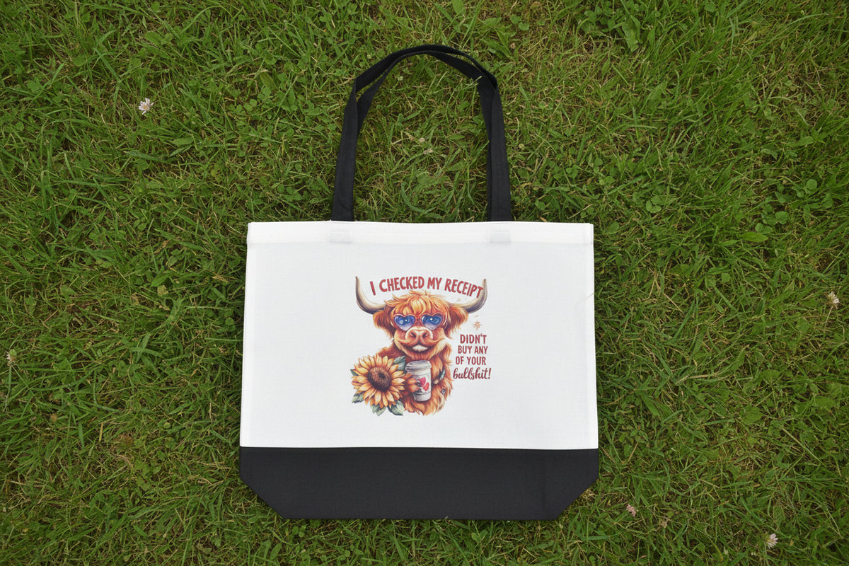 Funny Highland Cow Tote Bag