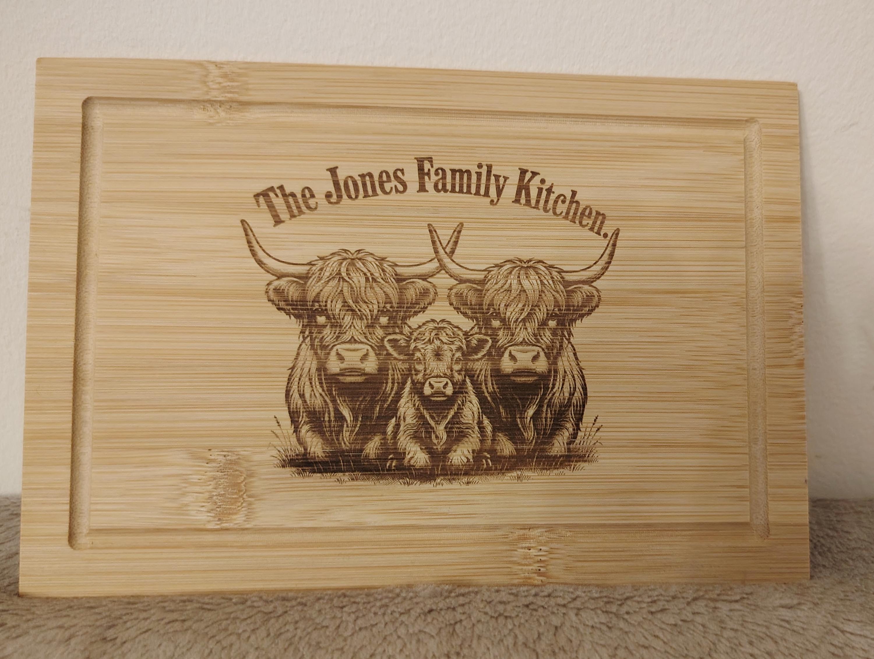 Personalized Surname chopping board