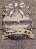 Personalized Christmas tree football stadium decoration.