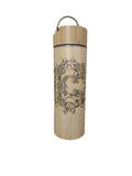 Personalized bamboo flask
