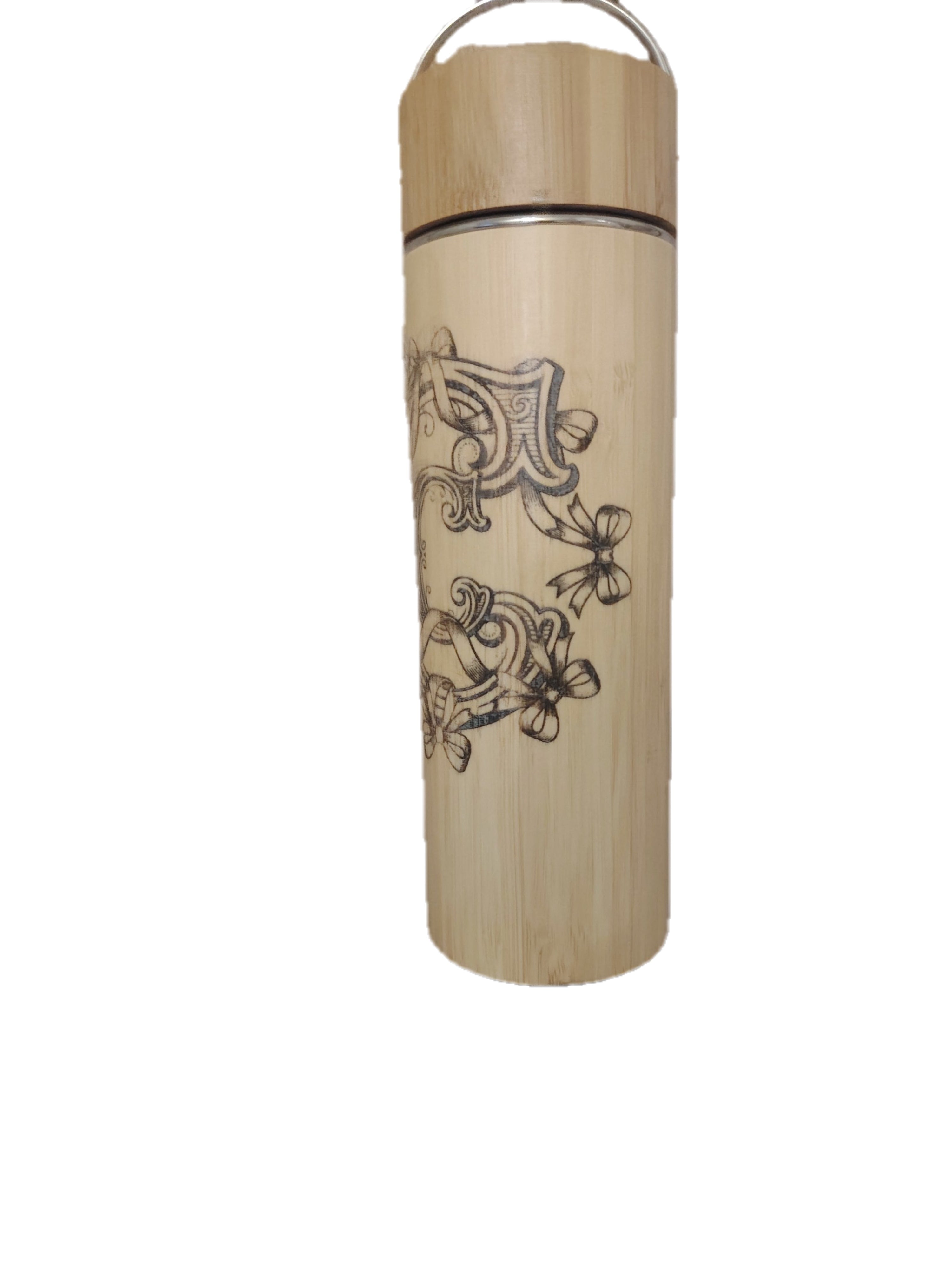 Personalized bamboo flask