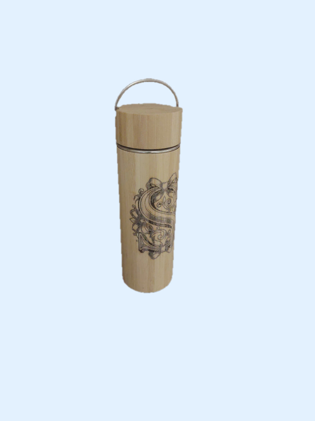 Personalized Bamboo Flask