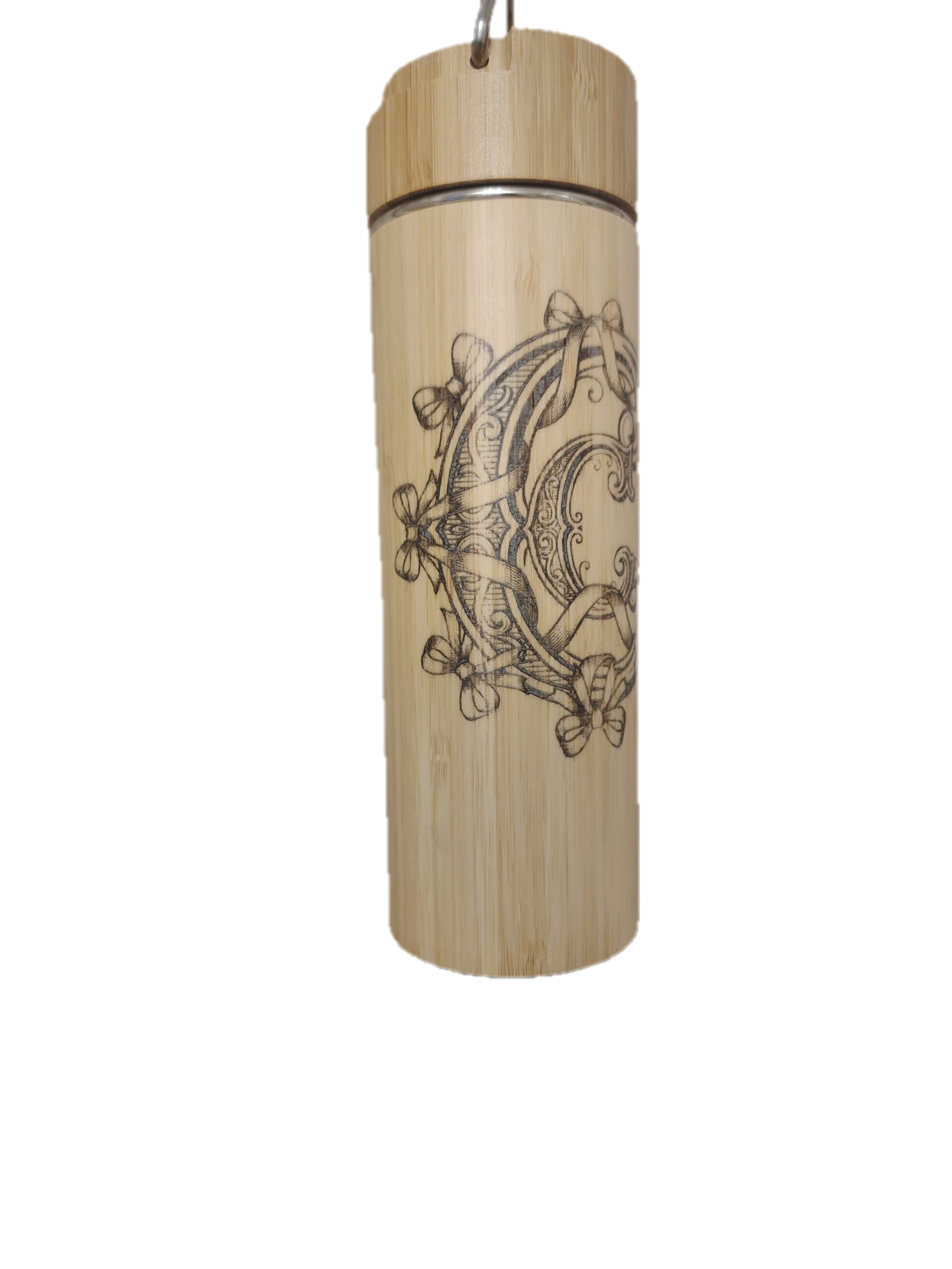 Personalized bamboo flask